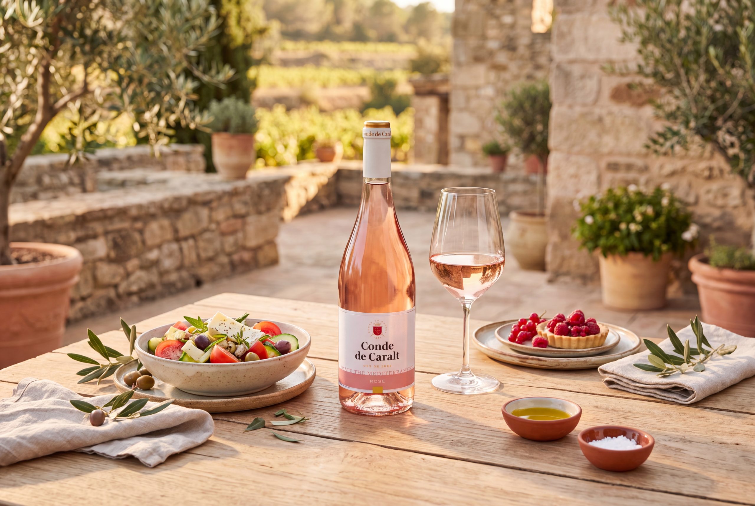 Conde de Caralt Vino Rosado - Imagen 2